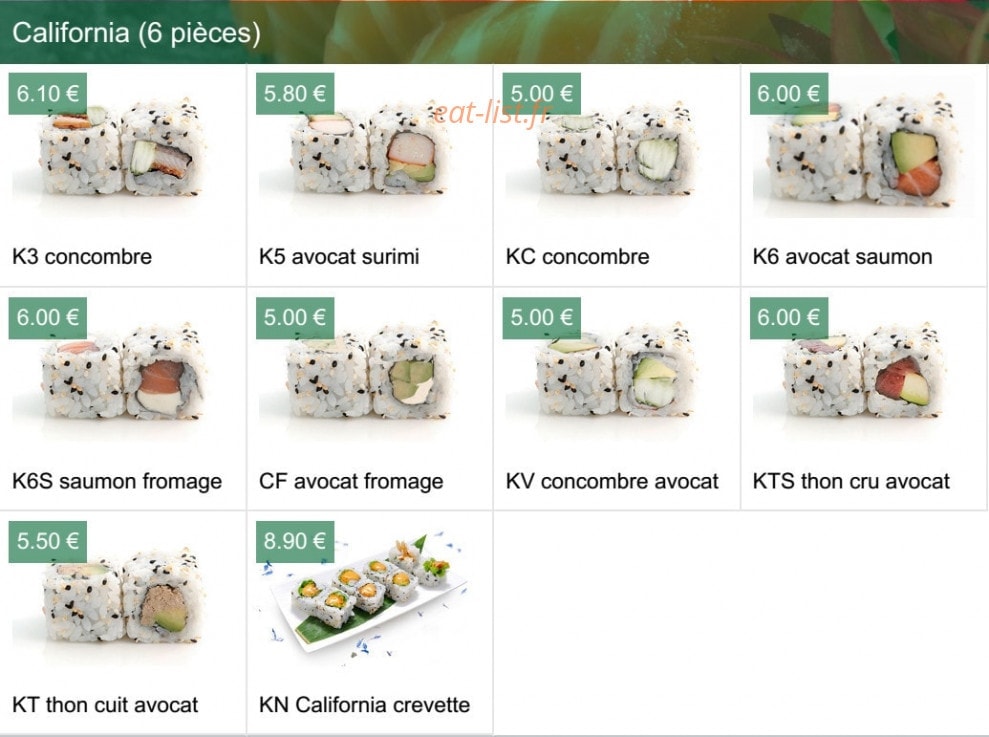Sushi Izu — carte page 7