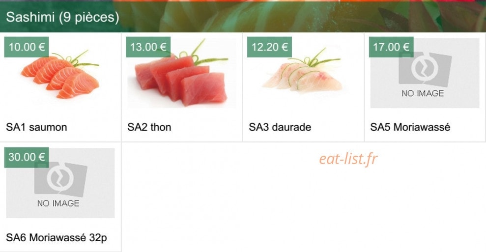 Sushi Izu — carte page 2