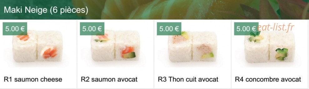 Sushi Izu — carte page 8