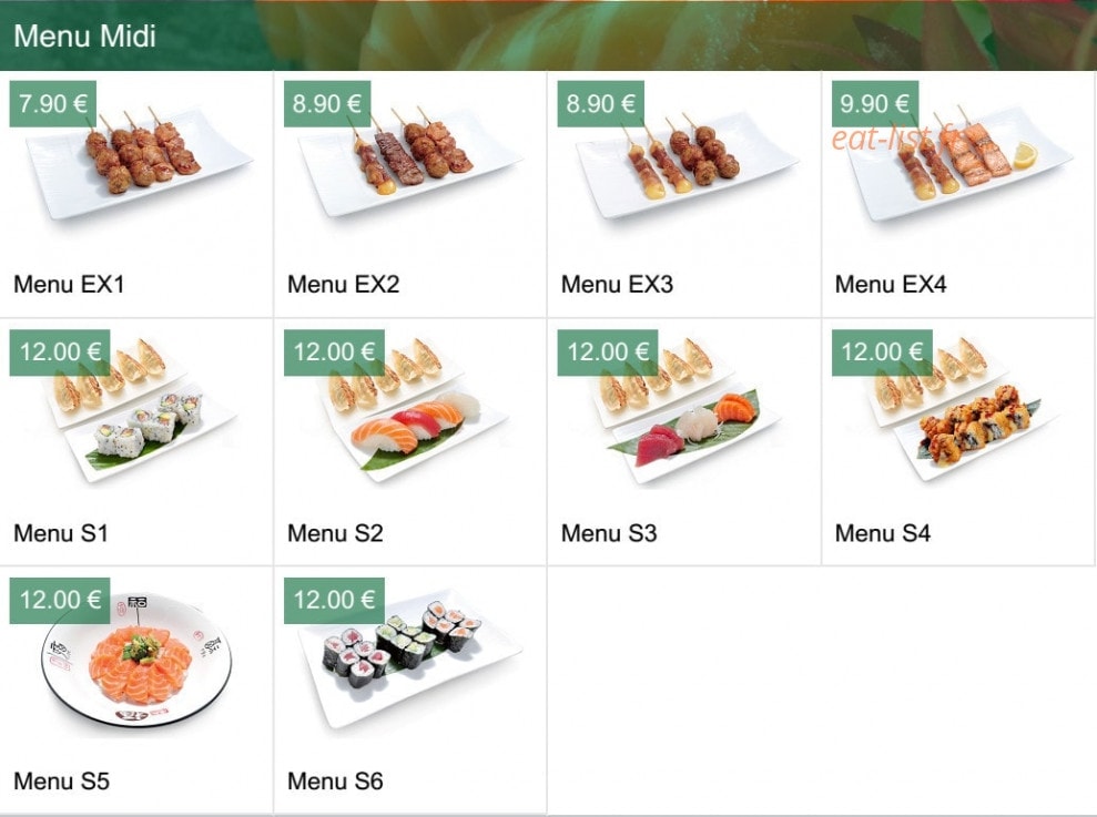 Sushi Izu — carte page 20
