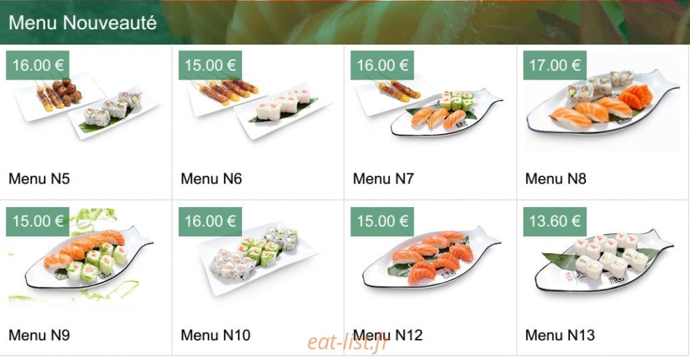 Sushi Izu — carte page 14