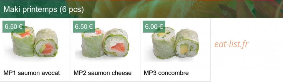 Sushi Izu — carte page 9