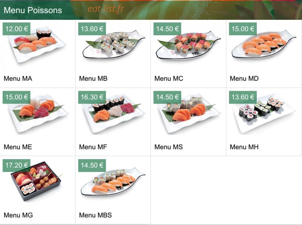 Sushi Izu — carte page 15