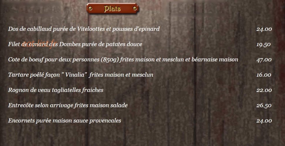 Vinalia — carte page 2