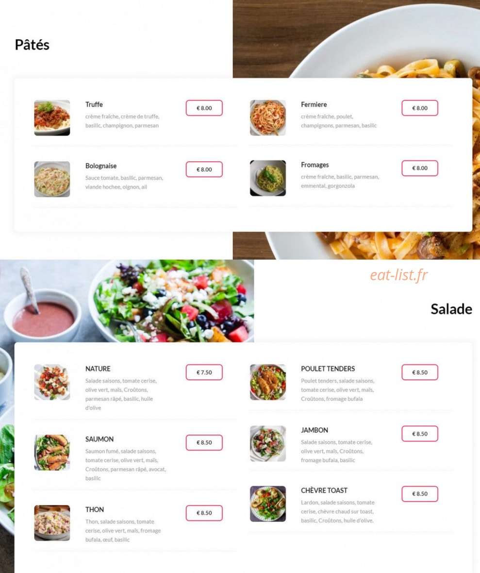 Basilico — carte page 4