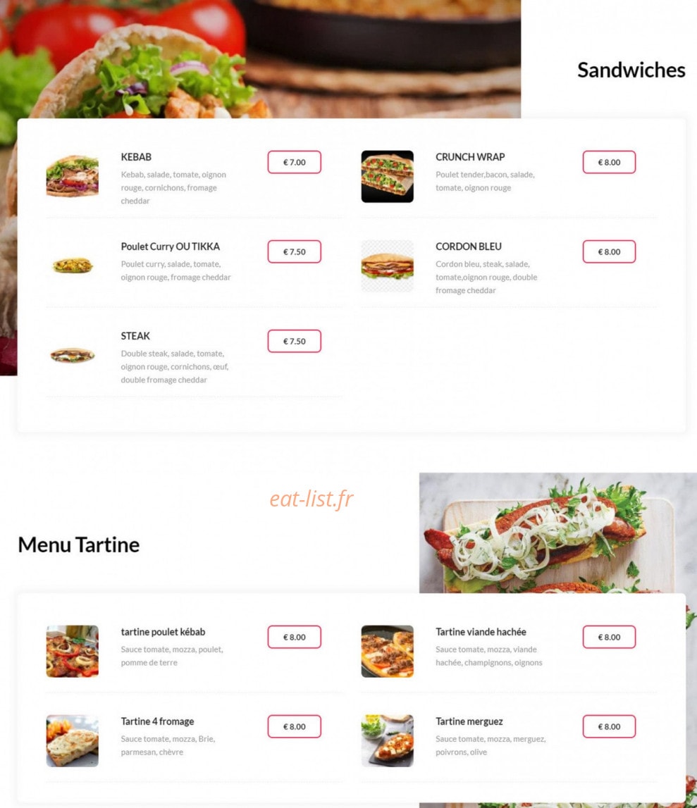 Basilico — carte page 3