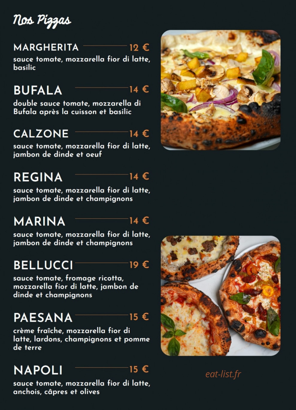 Italian Kitchen — carte page 10