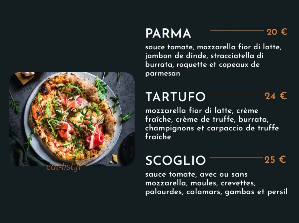 Italian Kitchen — carte page 13