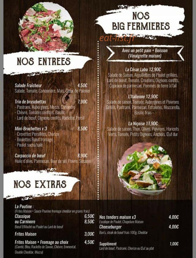 L'art du Boeuf — carte page 2