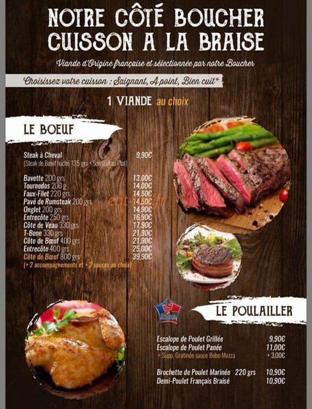 L'art du Boeuf — carte page 7