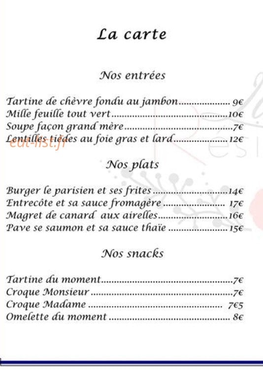 La Résidence — carte page 1