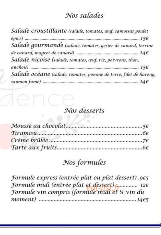 La Résidence — carte page 2
