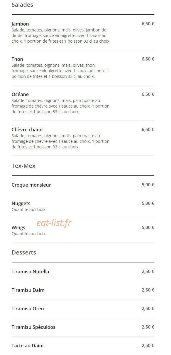 Le Family — carte page 8
