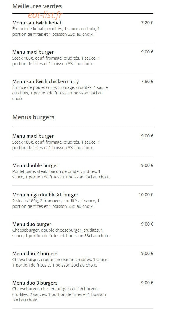 Le Family — carte page 1