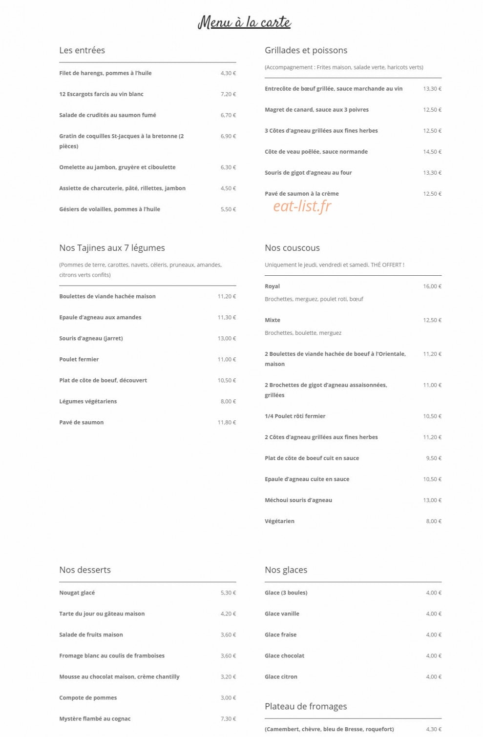 Le Soleil de Kabylie — carte page 2