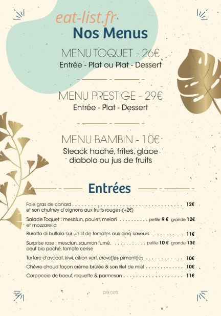 Le Toquet — carte page 1