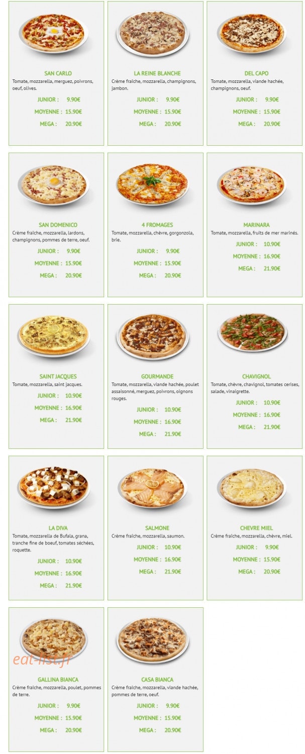 Pizza é Basta — carte page 6