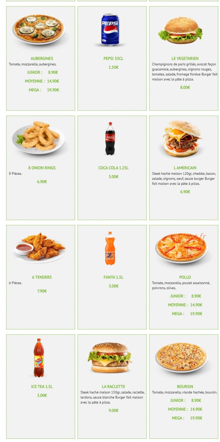 Pizza é Basta — carte page 4