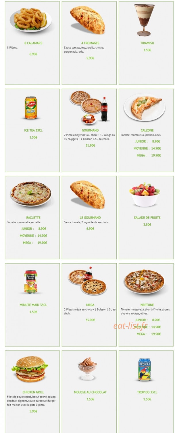 Pizza é Basta — carte page 3