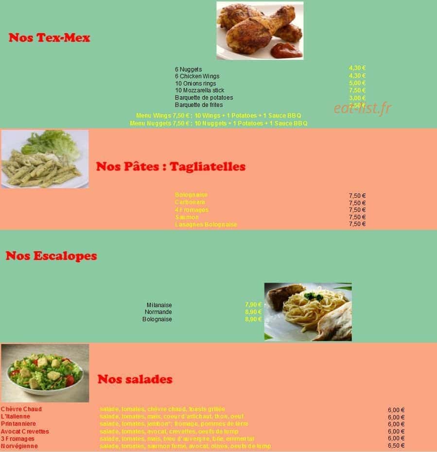 Pizza Pronto — carte page 4