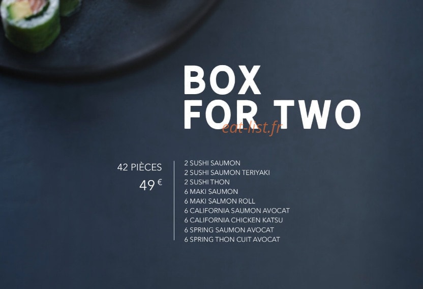Sushi Shop — carte page 13