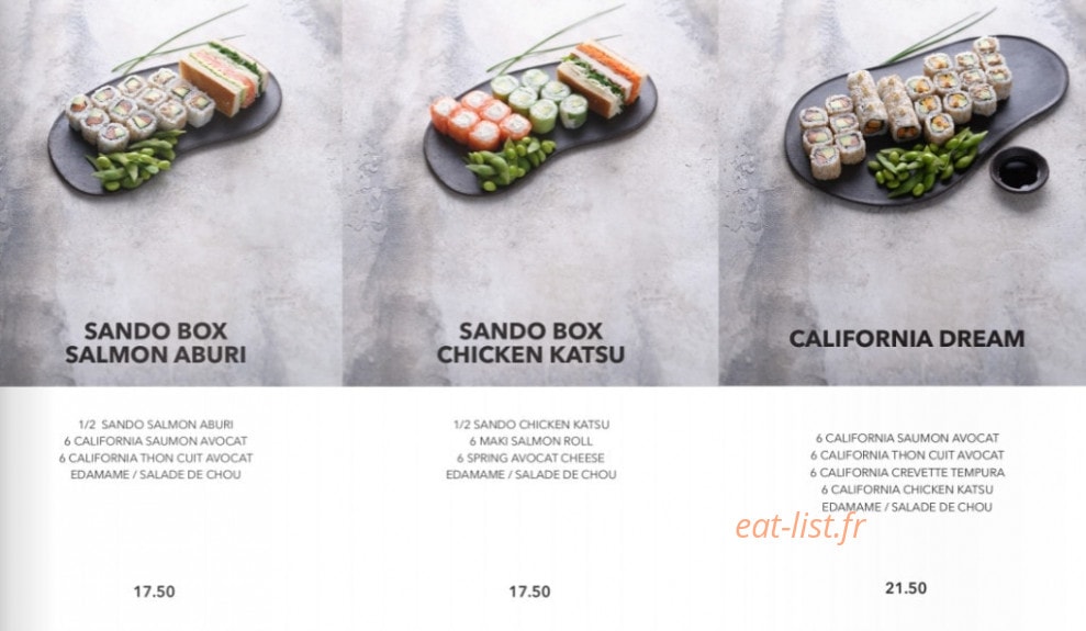 Sushi Shop — carte page 11