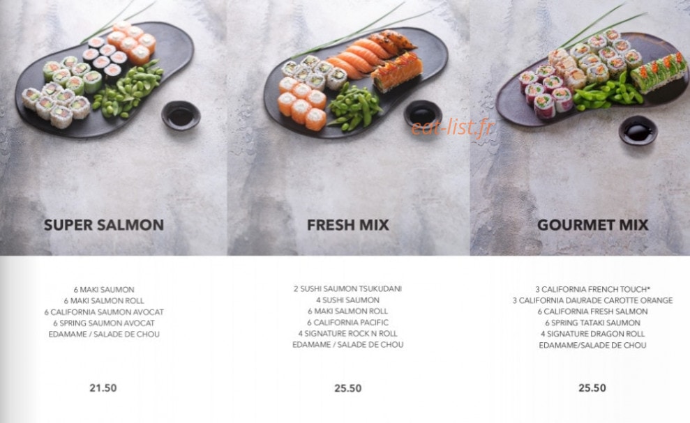 Sushi Shop — carte page 12