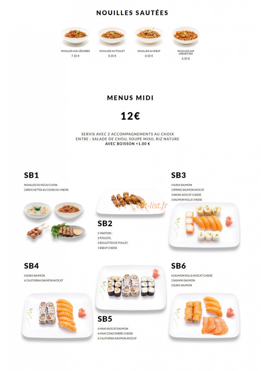 Sushibar — carte page 5
