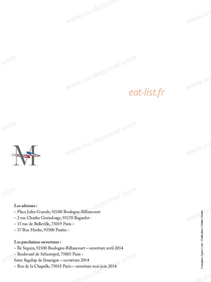 Thierry Meunier — carte page 9