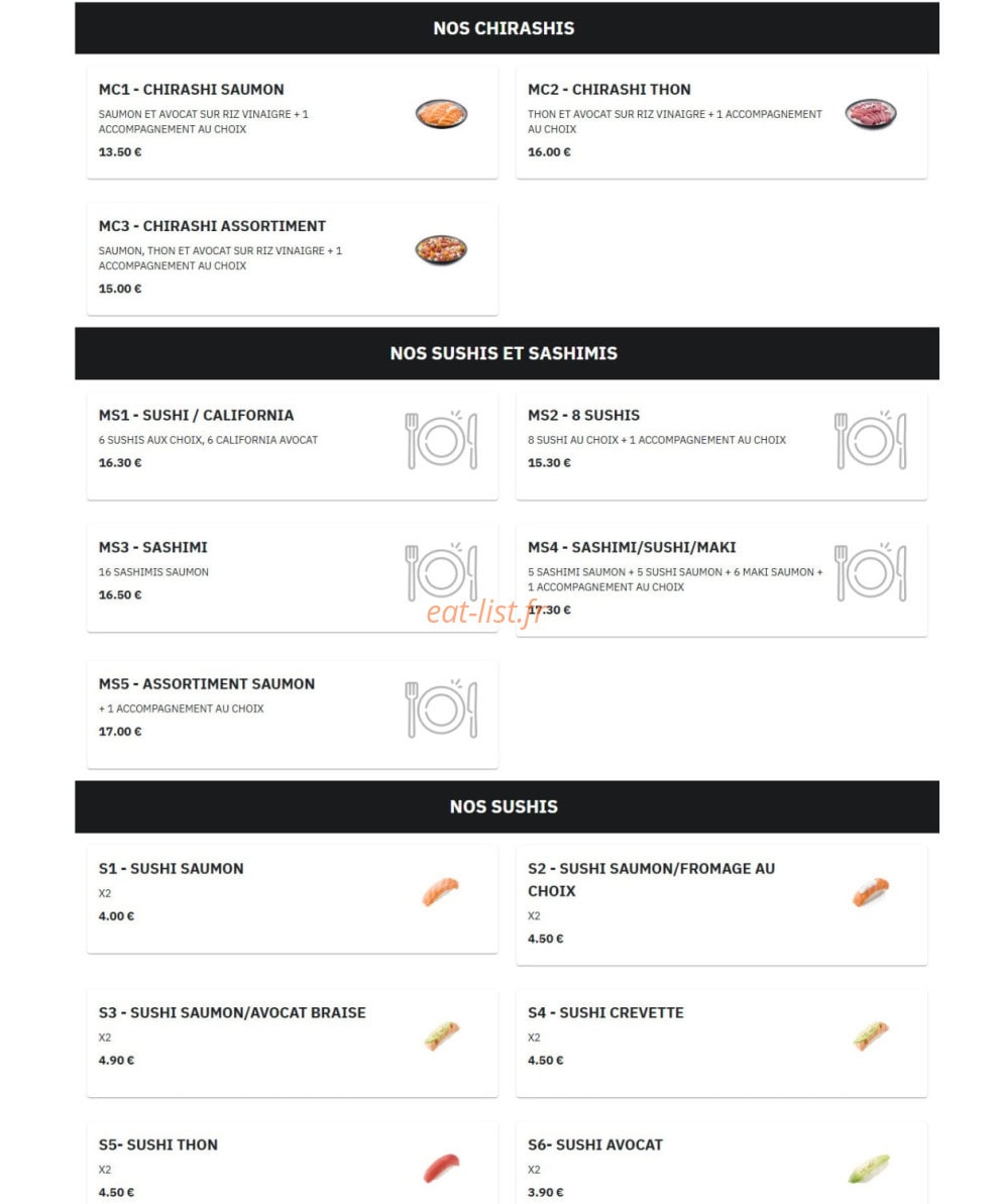 Wok & Sushi — carte page 8