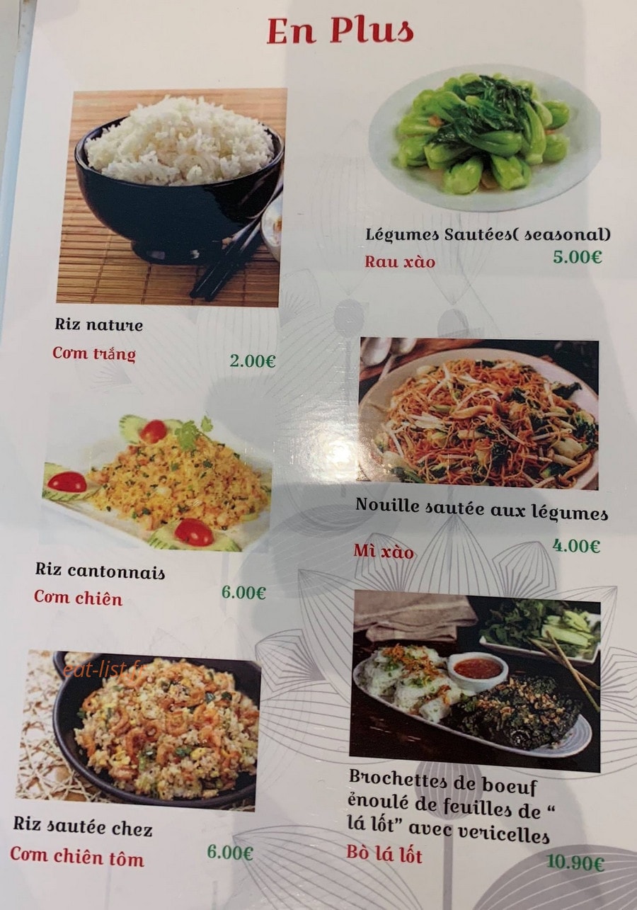 Chez Ha My — carte page 8