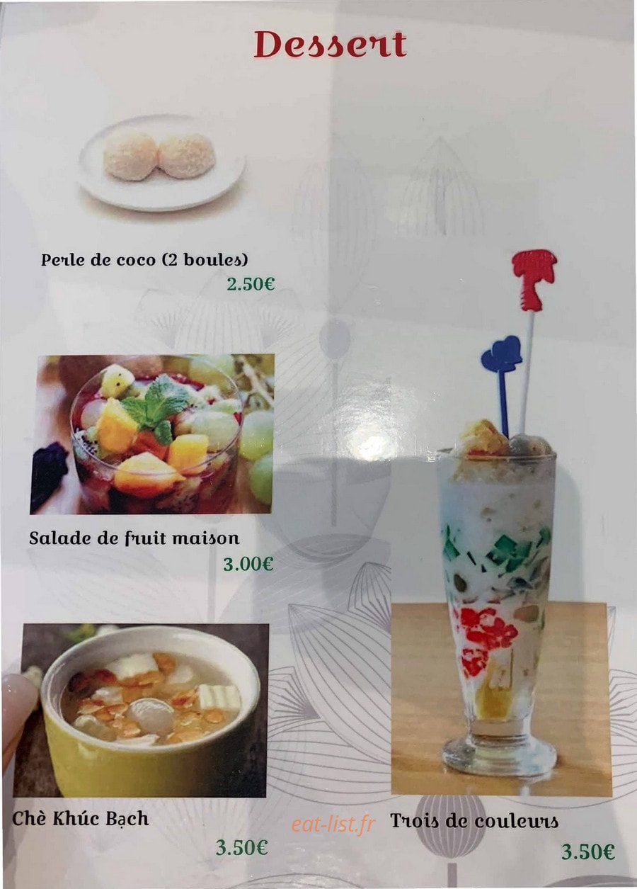 Chez Ha My — carte page 10