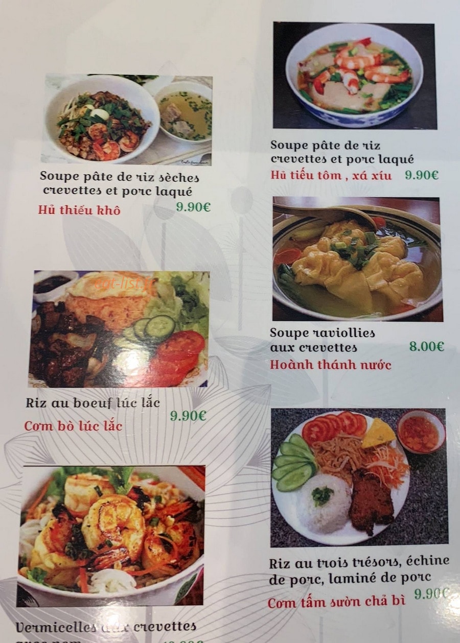 Chez Ha My — carte page 9