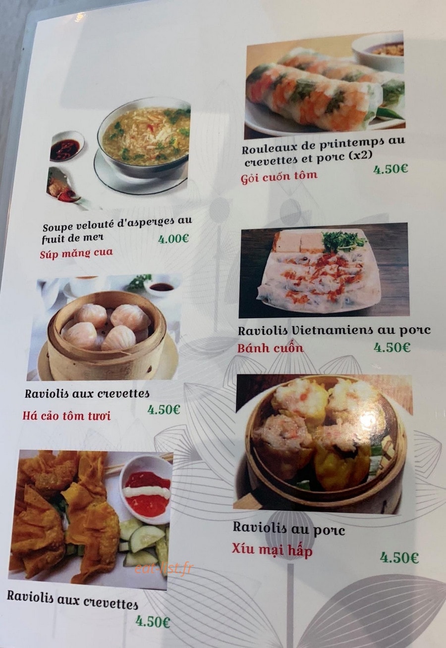 Chez Ha My — carte page 2