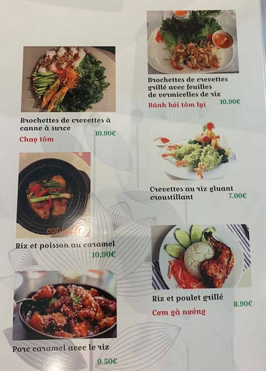 Chez Ha My — carte page 5