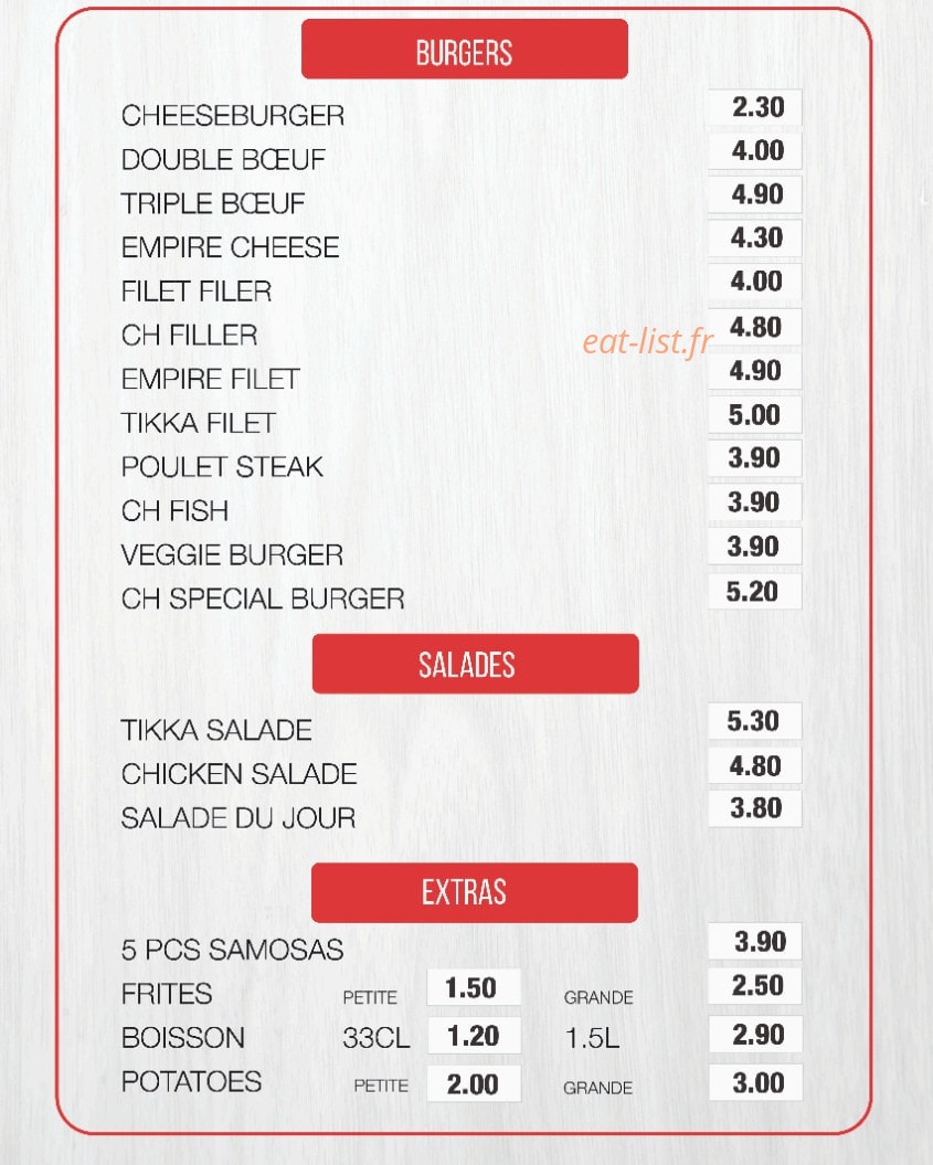 Chicken 93 — carte page 5