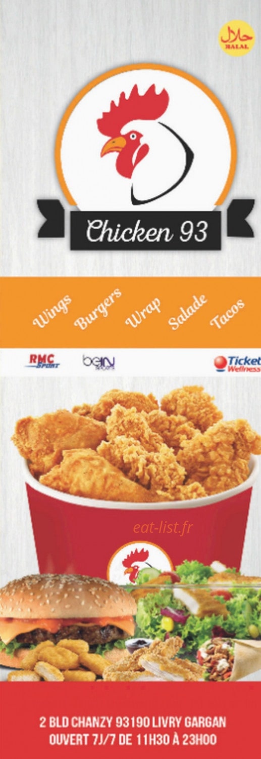 Chicken 93 — carte page 1