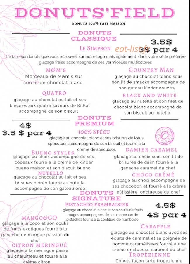 Donuts’field — carte page 2