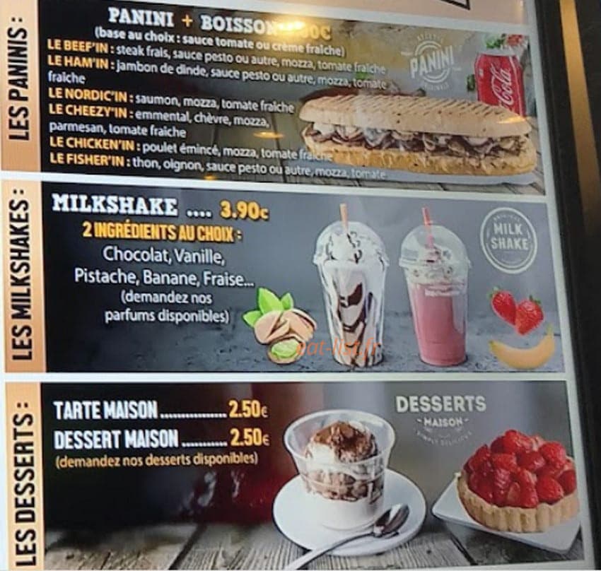 Fresh in — carte page 4