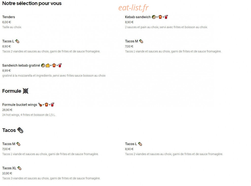 Le Must — carte page 1