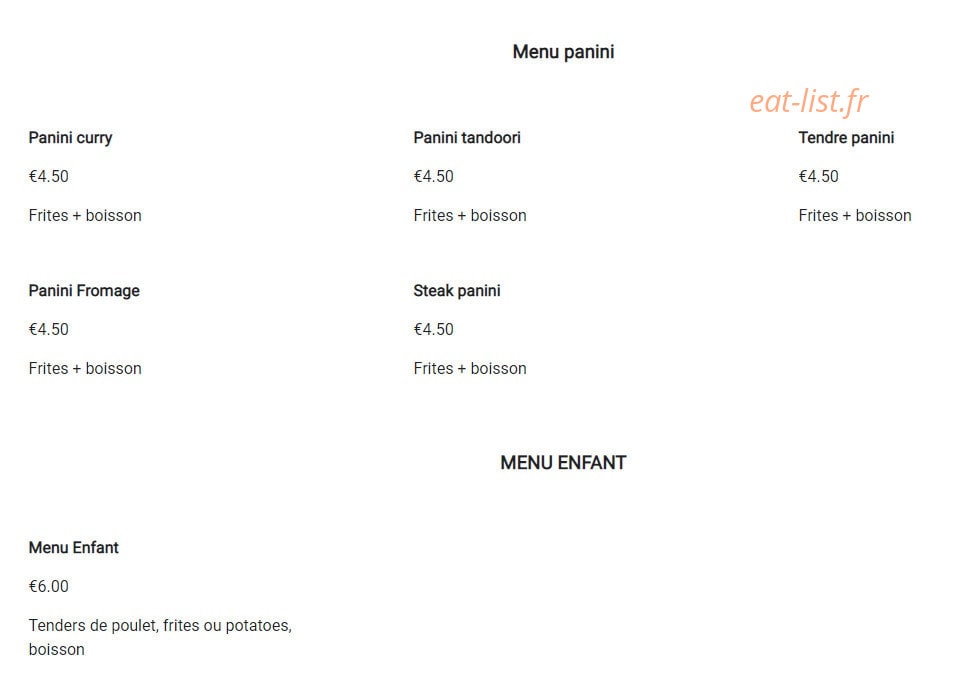 Mix cantine — carte page 6