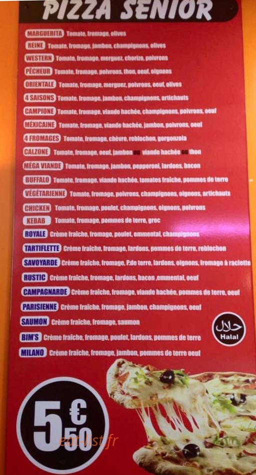 Naan Kebab — carte page 1
