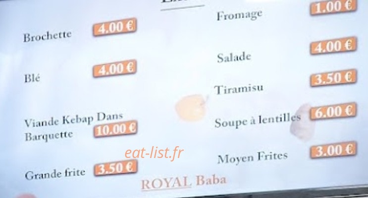 Royal Baba — carte page 3