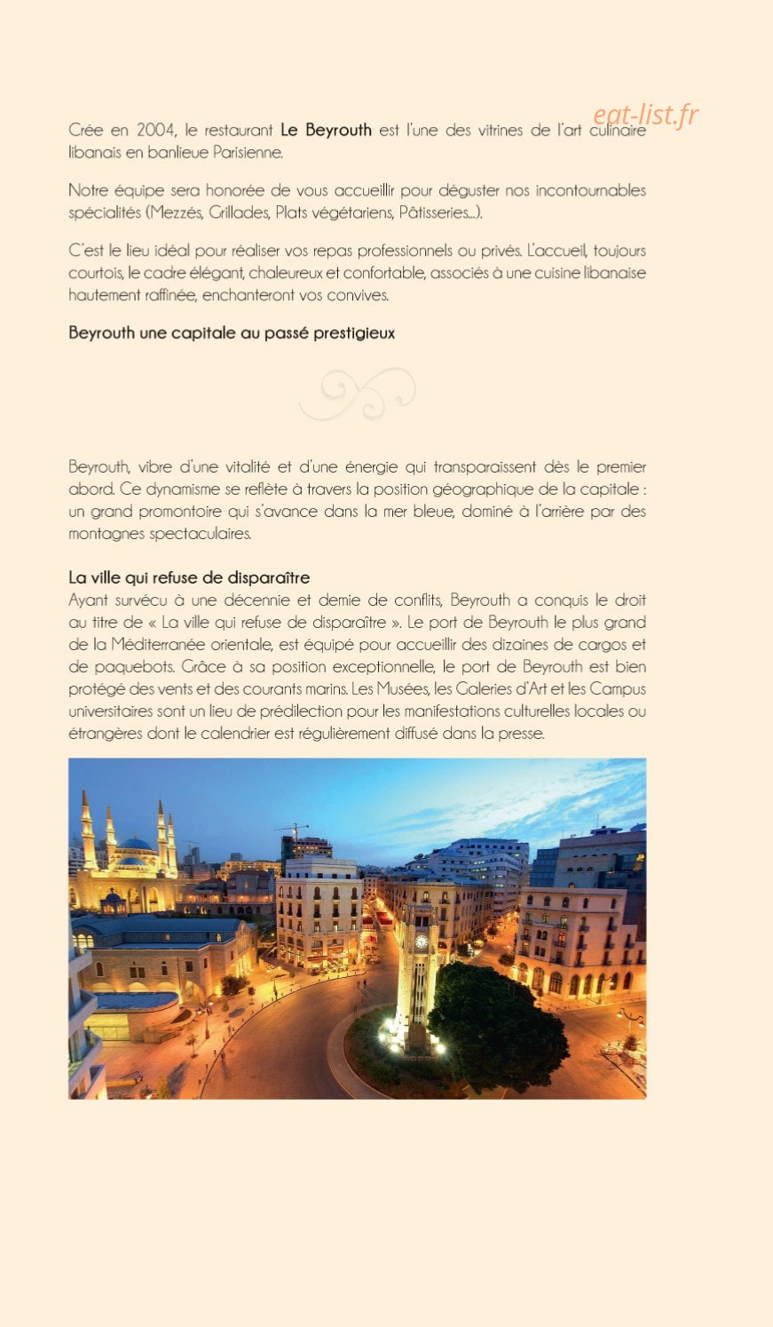 Samah Traiteur — carte page 7