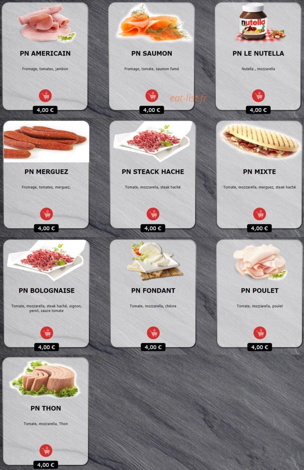Vulcano Pizza — carte page 5