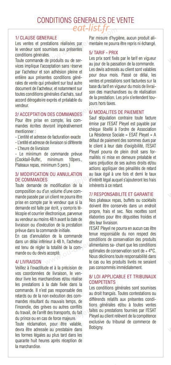 Ateliers gourmands — carte page 5