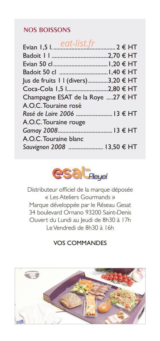 Ateliers gourmands — carte page 6