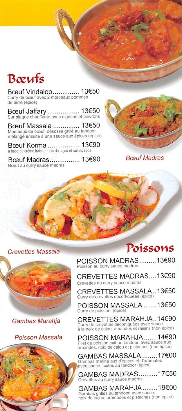Au Marahja — carte page 3