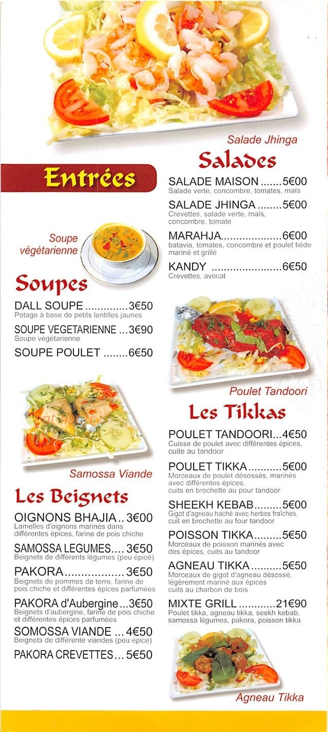 Au Marahja — carte page 4