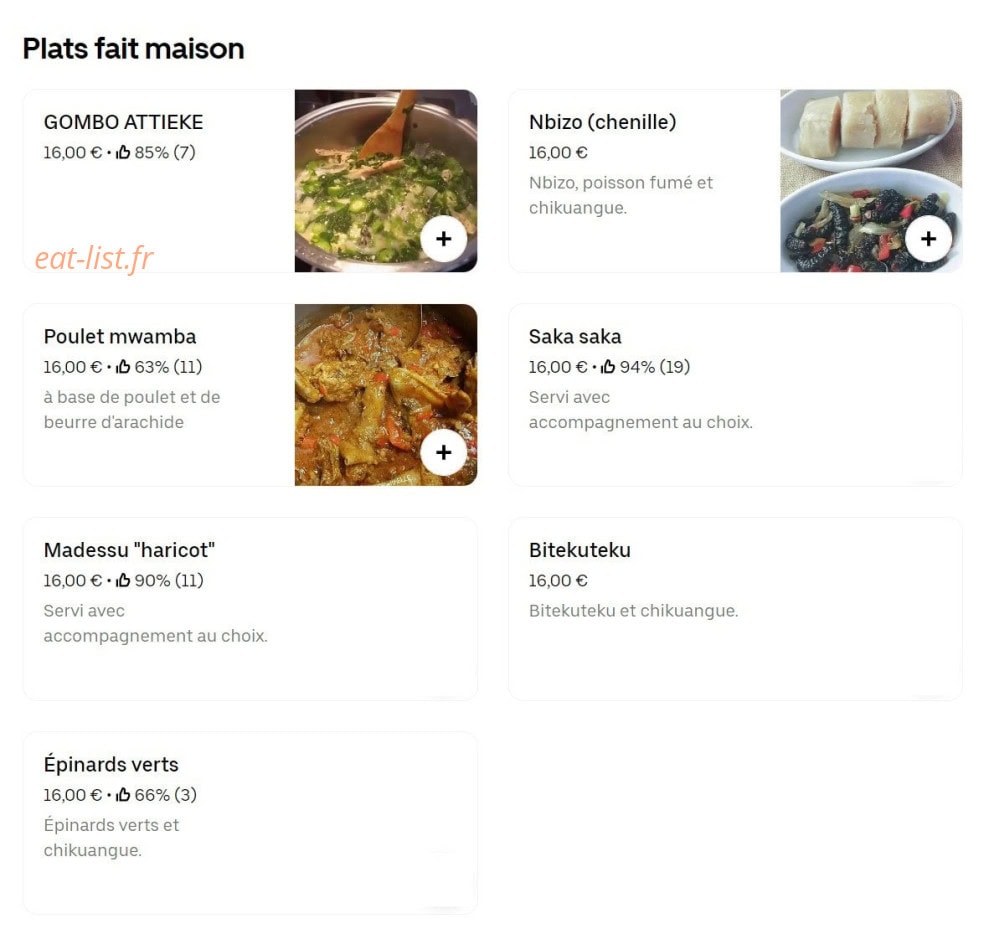 BK restaurant — carte page 2